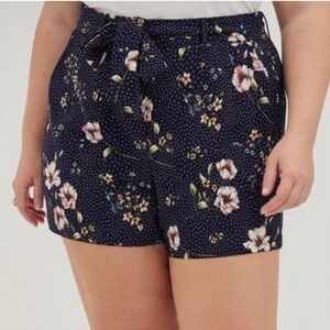 Torrid Floral Stretch Shorts